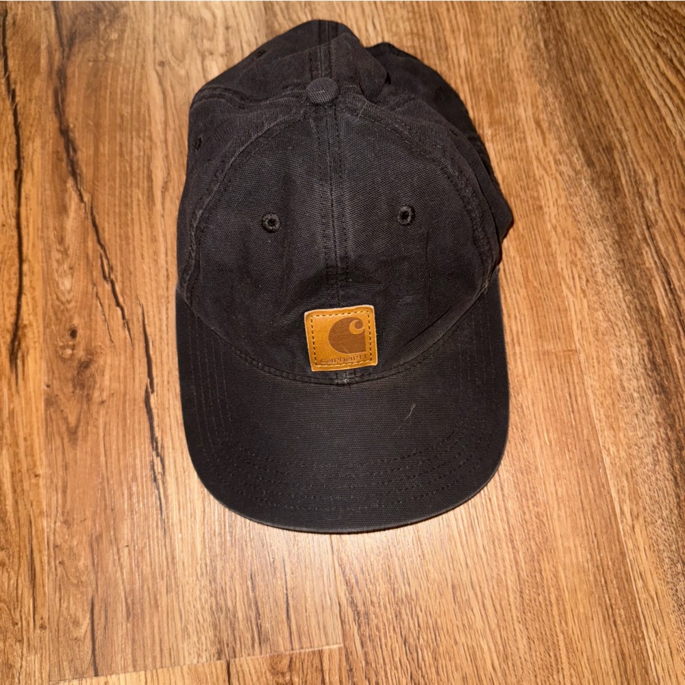 Carhartt Black Cap with Brown Logo